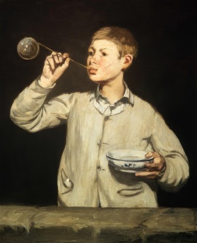The Boy with the Soap Bubble by Édouard Manet